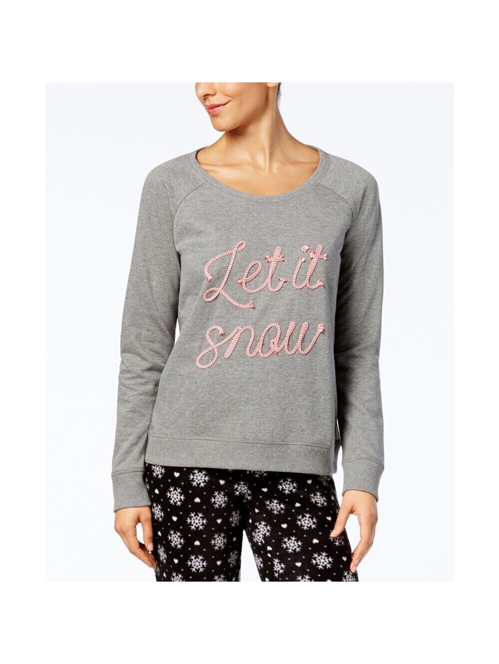 Jenni Womens Sleepwear Graphic Print Pajama Top Only,1-Piece S